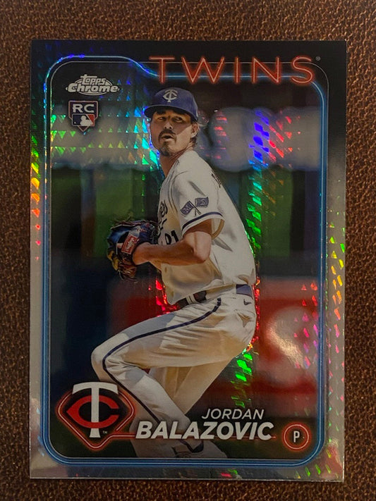 Jordan Balazovic - 2024 Topps Chrome - Prism Refractor - Twins