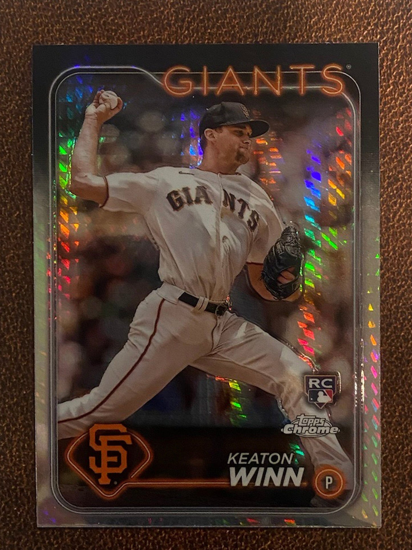 Keaton Winn - 2024 Topps Chrome - Prism Refractor - Giants