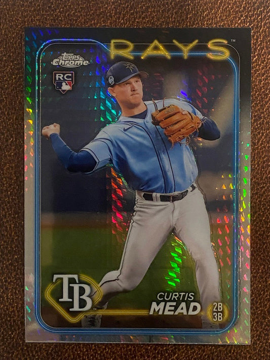 Curtis Mead - 2024 Topps Chrome - Prism Refractor - Rays