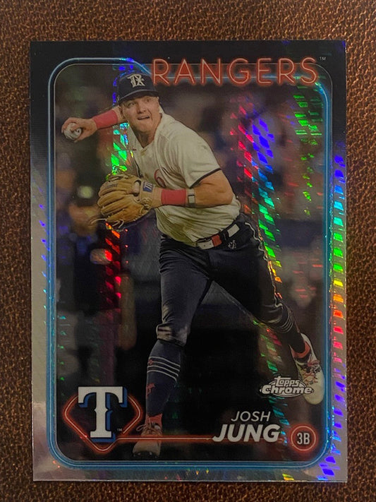 Josh Jung - 2024 Topps Chrome - Prism Refractor - Rangers