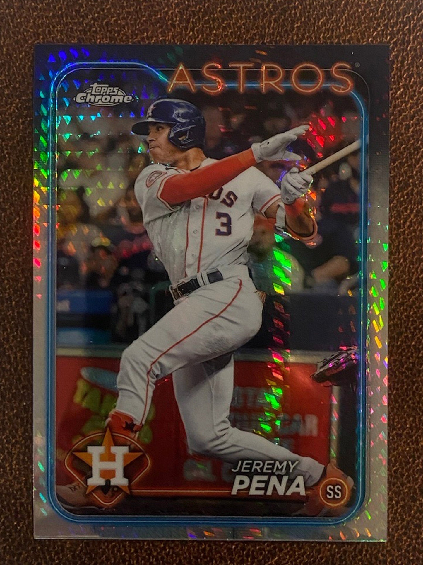 Jeremy Pena - 2024 Topps Chrome - Prism Refractor - Astros