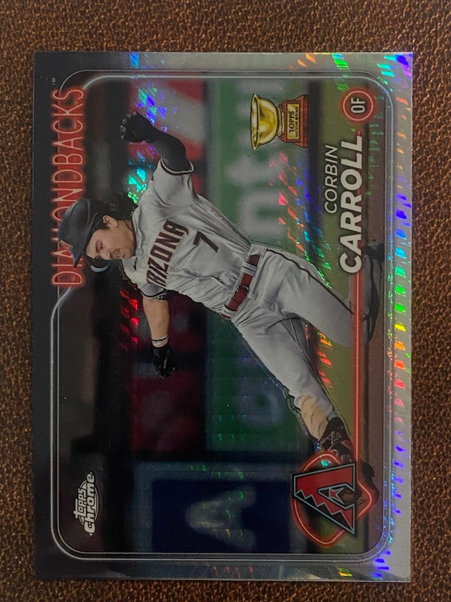 Corbin Carroll - 2024 Topps Chrome - Prism Refractor - Diamondbacks