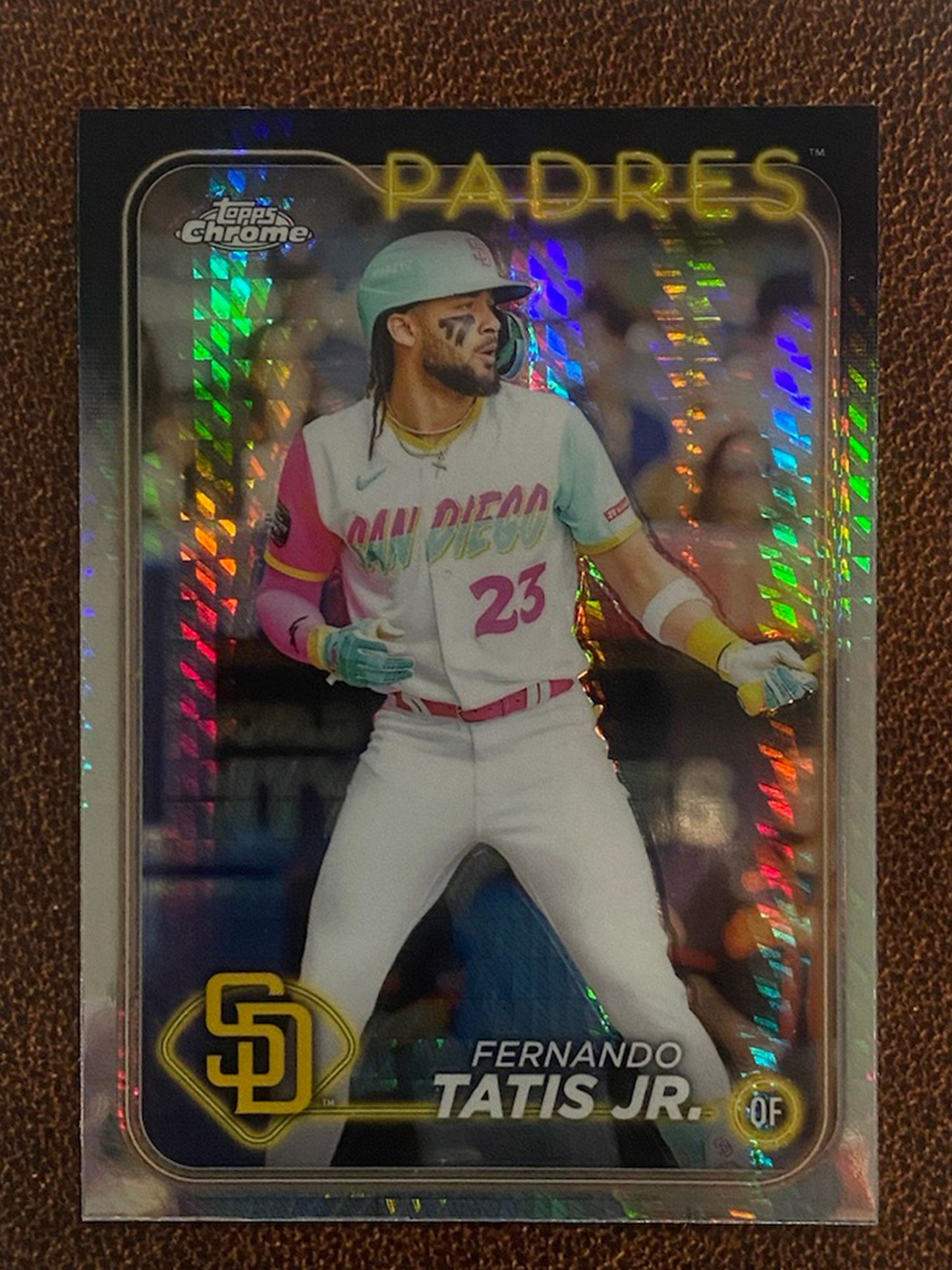 Fernando Tatis Jr. - 2024 Topps Chrome - Prism Refractor - Padres