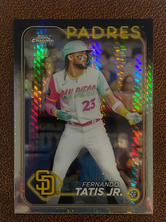 Fernando Tatis Jr. - 2024 Topps Chrome - Prism Refractor - Padres