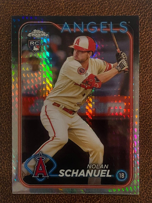 Nolan Schanuel - 2024 Topps Chrome - Prism Refractor - Angels