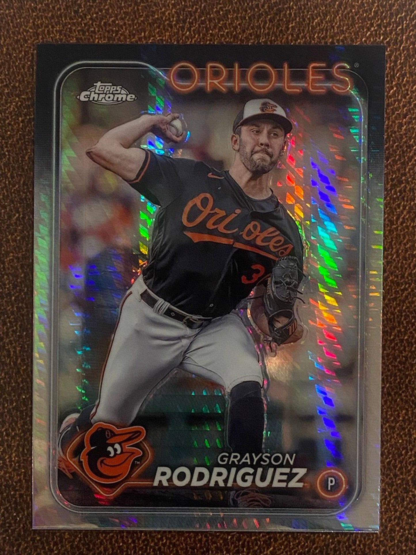 Grayson Rodriguez - 2024 Topps Chrome - Prism Refractor - Orioles