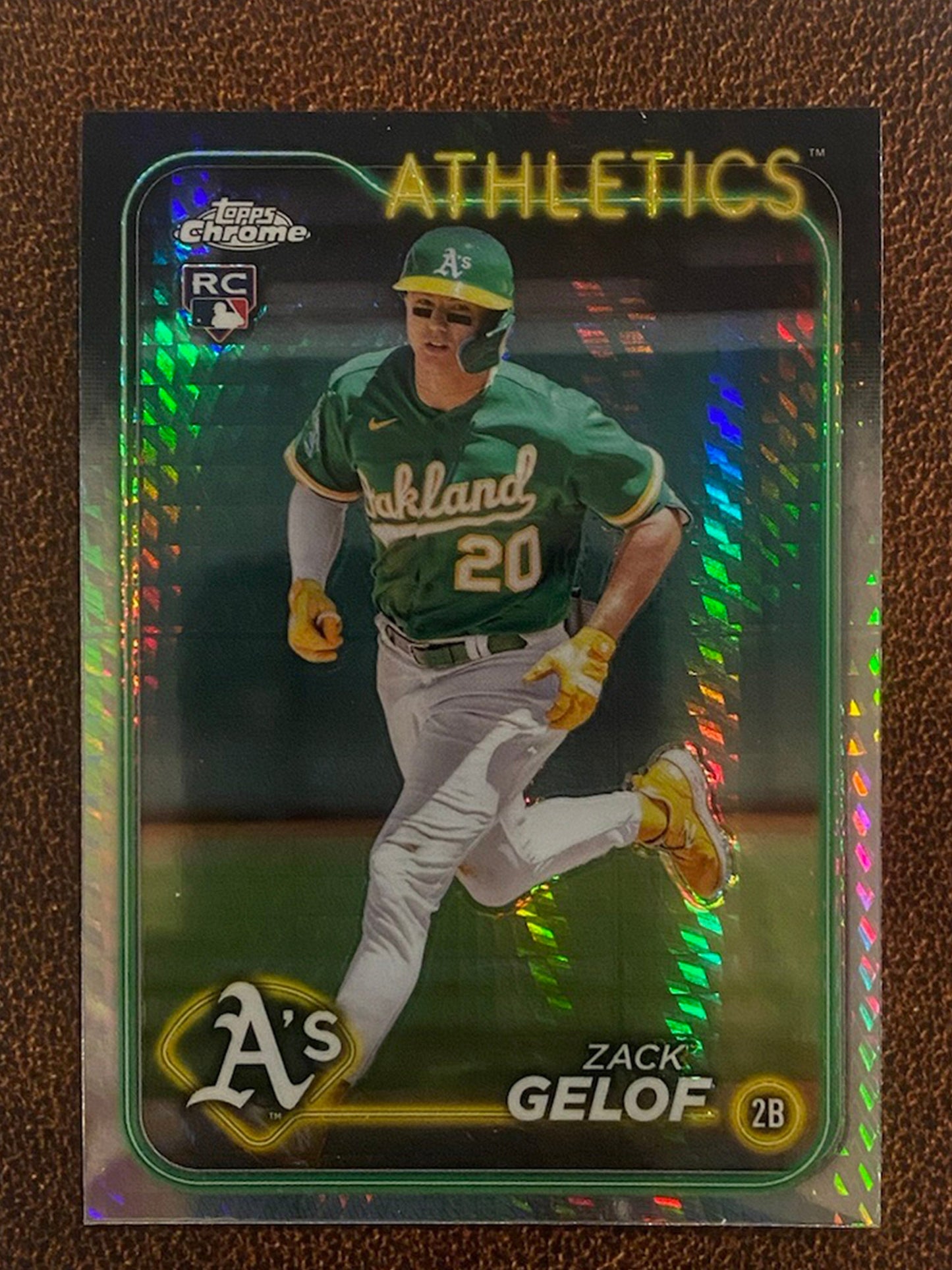 Zack Gelof - 2024 Topps Chrome - Prism Refractor - Athletics