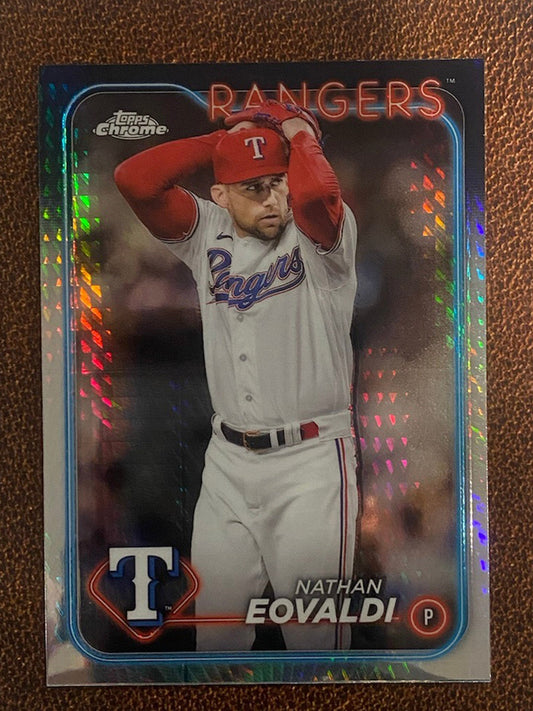 Nathan Eovaldi - 2024 Topps Chrome - Prism Refractor - Rangers