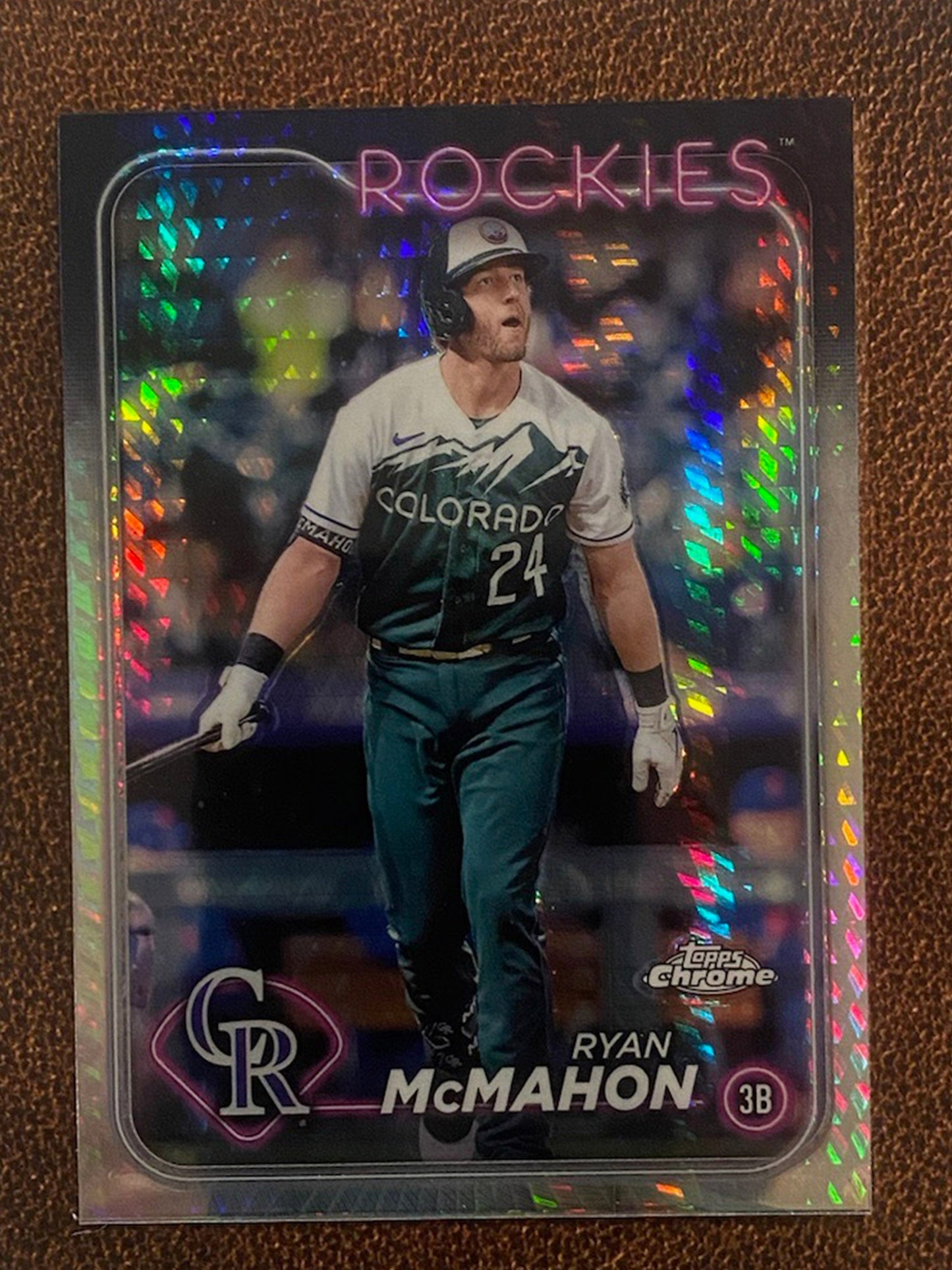 Ryan McMahon - 2024 Topps Chrome - Prism Refractor - Rockies