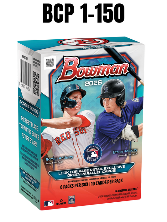 2026 Bowman Base Chrome Prospects #1-150