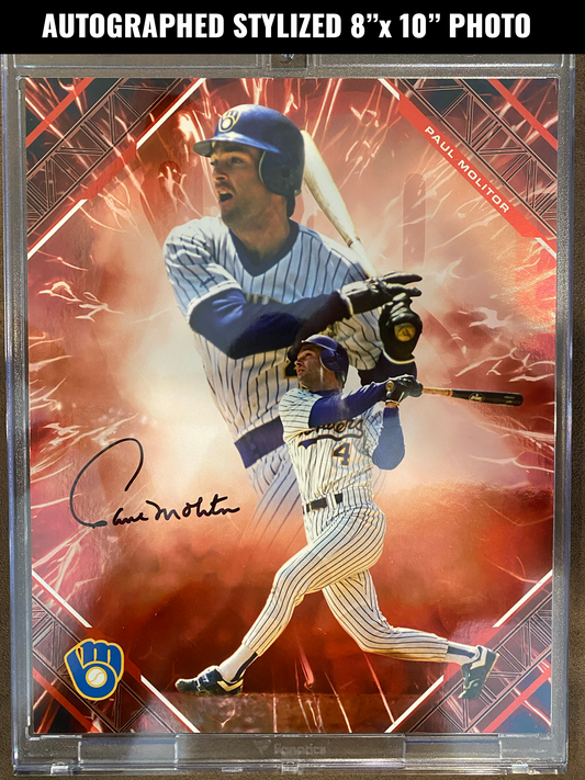 Paul Molitor - 2025 MLB Emanate - 8x10 RED AUTO /5 - Brewers